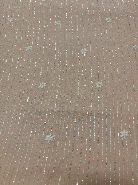 Dusty Pink Pure And Premium Georgette Saree And Blouse