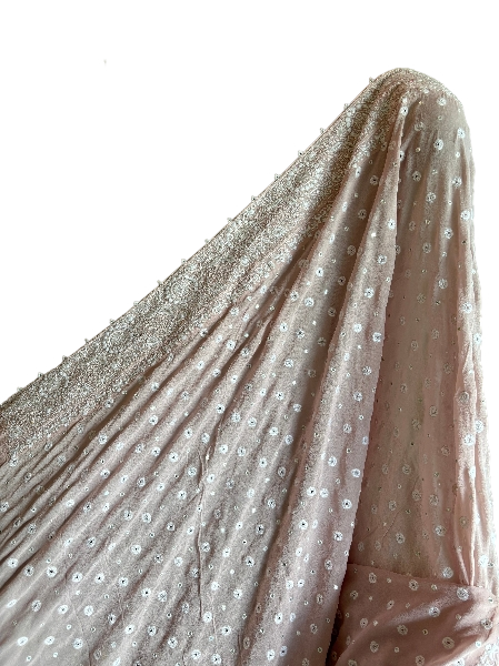 Dusty Pink Pure And Premium Georgette Saree And Blouse